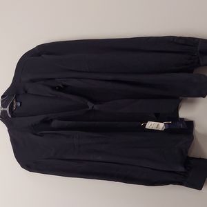 COPY - Brooks Brothers black silk blouse silk